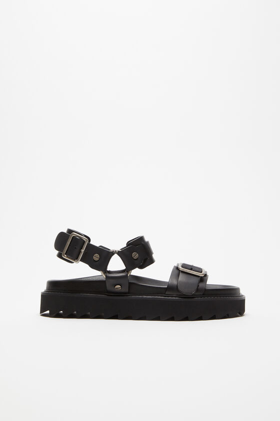 (image for) Stand Out From The Crowd Leather buckle sandal